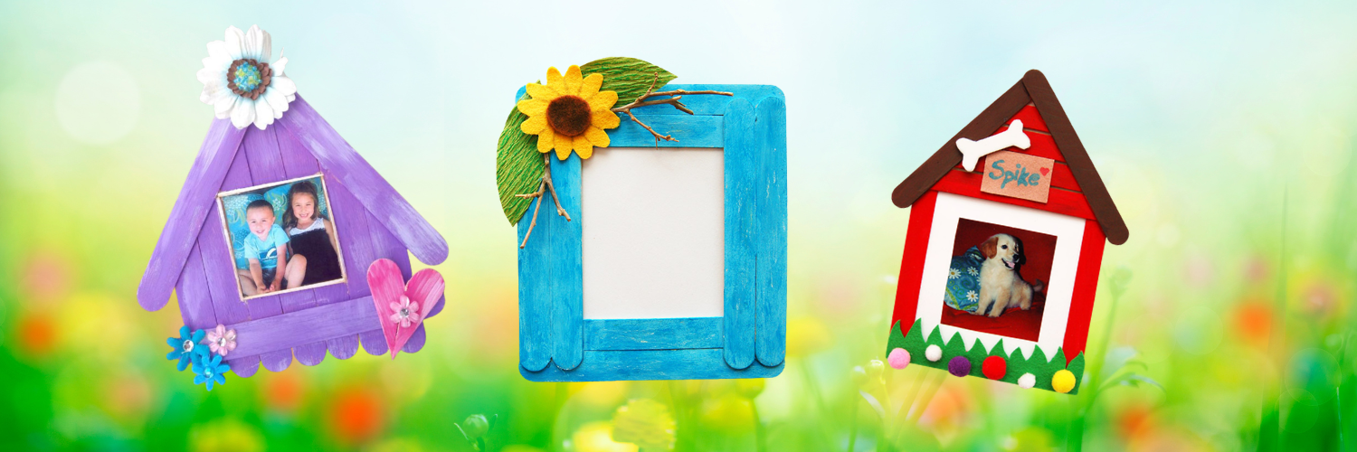 DIY Discoveries: Popsicle stick picture frames