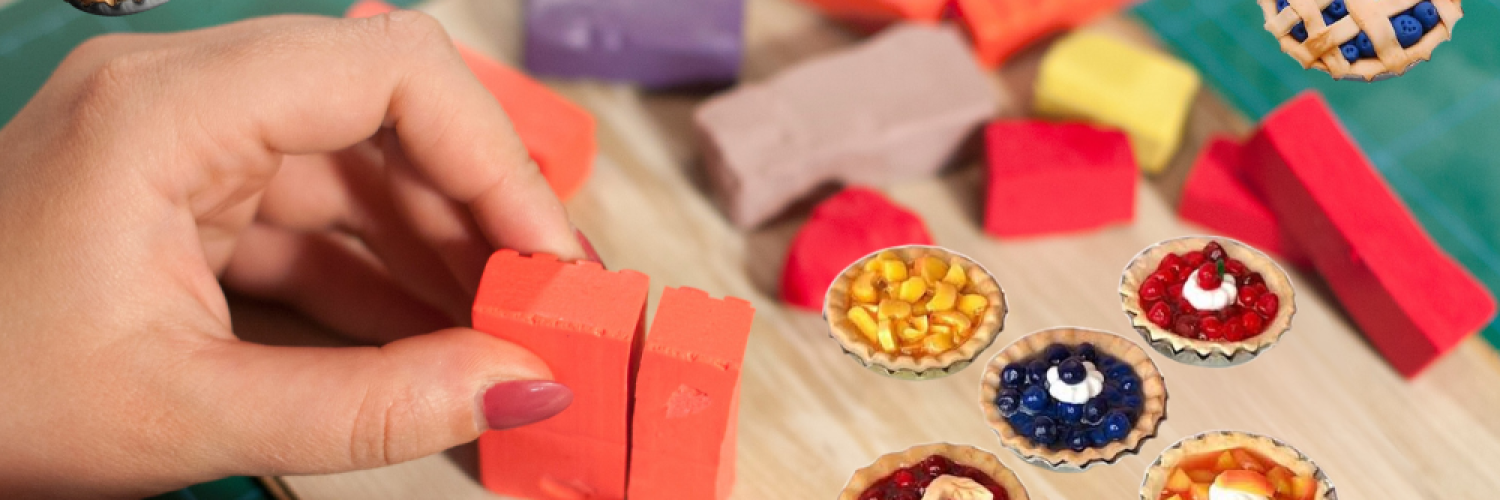 Maker Thursdays ! Mini Clay Pies / ¡Jueves de Creadores! Mini Pasteles de Arcilla